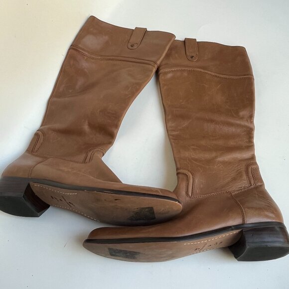 Corso Como Classic Women's Tall Knee High Camel New Leather Boots, Size 10M - Picture 2 of 15
